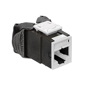 Leviton 6AUJK-RW6 Atlas-X1 Cat 6A UTP QuickPort Connector, White Leviton 6AUJK-RW6