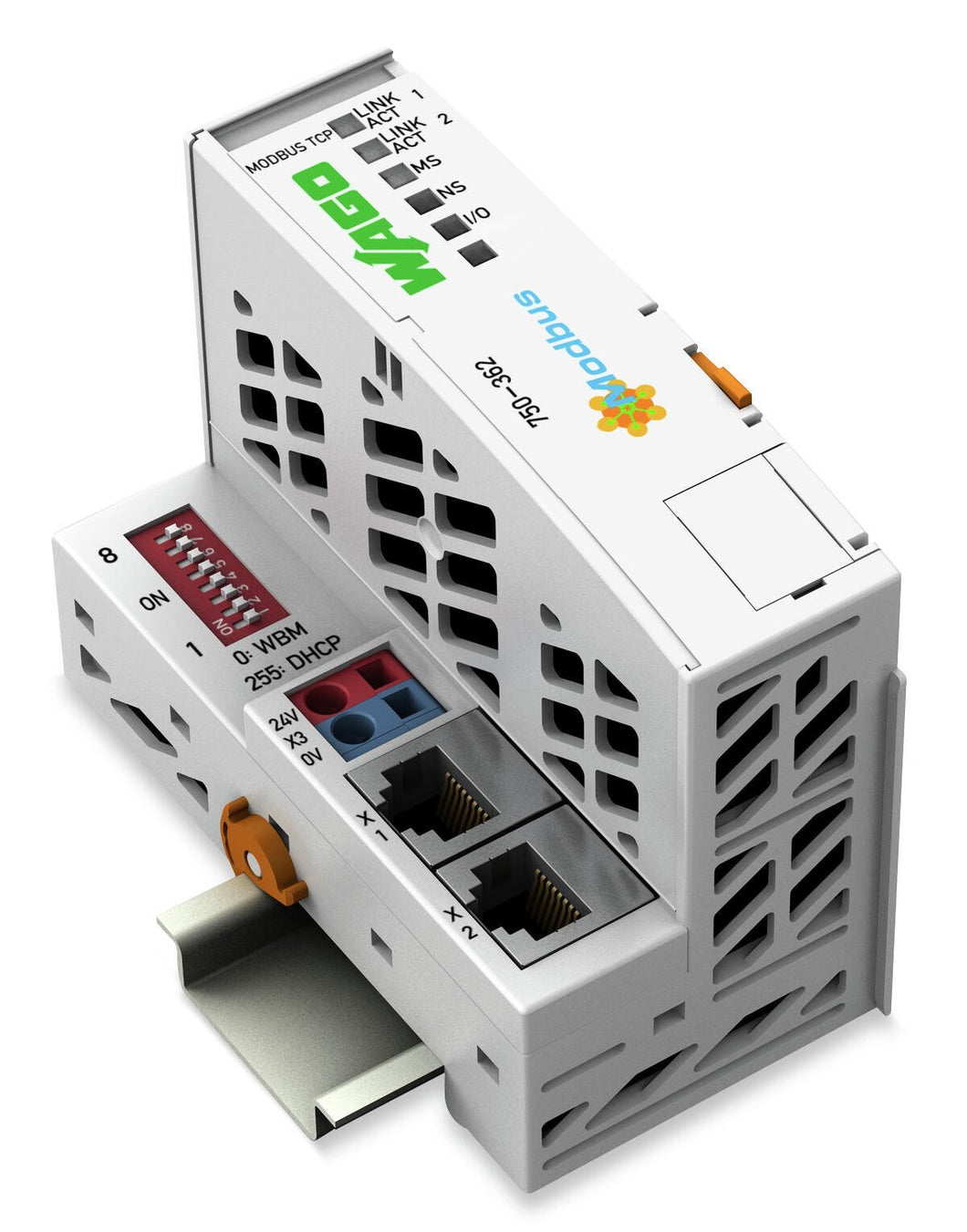 Wago 750-362 Fieldbus Coupler Modbus TCP; 4th Gen Wago 750-362
