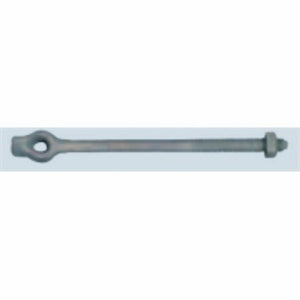 PPC Insulators 7656 Anchor Rod, Hot Dipped Galvanized, Single Eye, 5/8" x 6' PPC Insulators 7656