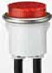 Ideal 777111 Red Indicator Light, Raised, 125VAC, Red Ideal 777111