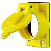 Leviton 7788-CR Receptacle Cover, 1-Gang, 50 Amp Locking Leviton 7788-CR