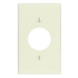 Leviton 78004 1-Gang Single Rcpt Wallplate, (1) 1.406