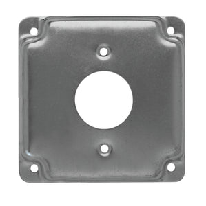 Hubbell-Raco 801C 4" Square Exposed Work Cover, Single Receptacle 1.406 Hubbell-Raco 801C