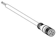 Woodhead 804000A09M100 Micro-Change, 4P, #22 AWG, PVC Woodhead 804000A09M100
