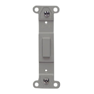 Leviton 80700-GY Blank Toggle Adapter, No Hole, Plastic, Gray Leviton 80700-GY