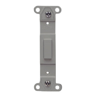Leviton 80700-GY Blank Toggle Adapter, No Hole, Plastic, Gray Leviton 80700-GY