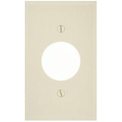 Leviton 80720-I 1-Gang Single Rcpt Wallplate, (1) 1.600