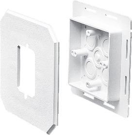 Arlington 8081F Siding Box Kit with Flange, Vertical, Weatherproof, Non-Metallic Arlington 8081F