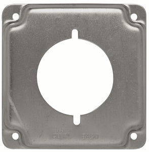 Hubbell-Raco 810C 4" Square Exposed Work Cover, Single 2.141 Hubbell-Raco 810C
