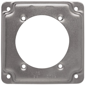 Hubbell-Raco 813C 4" Square Exposed Work Cover, Single Receptacle 2.625 Hubbell-Raco 813C
