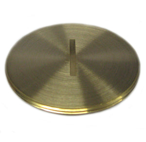Wiremold 825A Abandon Plug, Diameter: 2-1/4", Brass Wiremold 825A