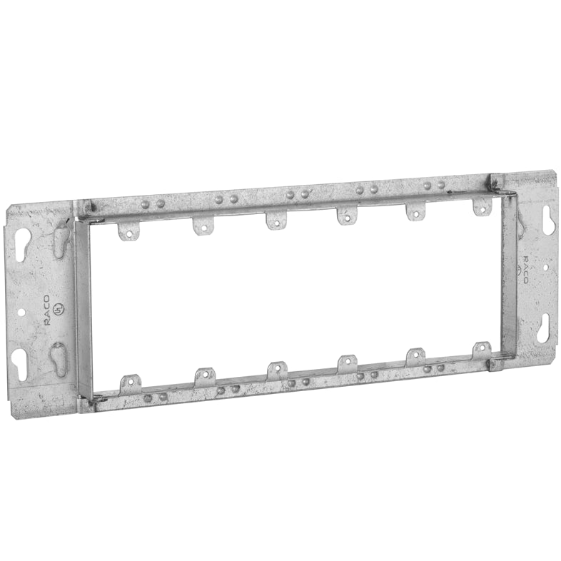 Hubbell-Raco 825 Gang Box Device Cover, 6-Gang, 3/4