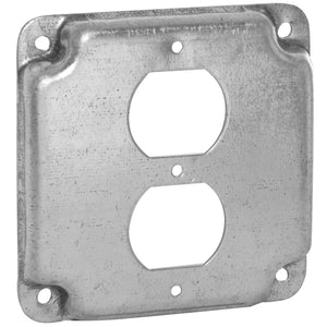 Appleton 8365N 4" Square Exposed Work Cover, (1) Duplex, 1/2" Raised Appleton 8365N