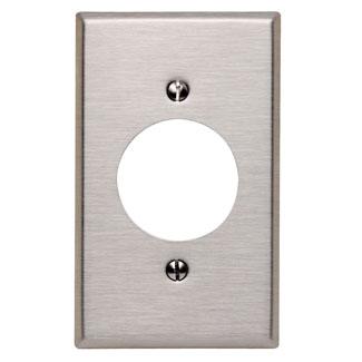 Leviton 84028 1-Gang Single Rcpt Wallplate, (1) 2.150