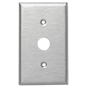 Leviton 84071-40 Keylock Switch Wallplate, 1-Gang, Stainless Steel Leviton 84071-40