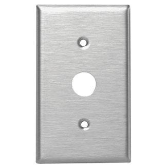 Leviton 84071-40 Keylock Switch Wallplate, 1-Gang, Stainless Steel Leviton 84071-40
