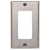 Leviton 84401-40 Decora Wallplate, 1-Gang, Type 302 Stainless Steel Leviton 84401-40