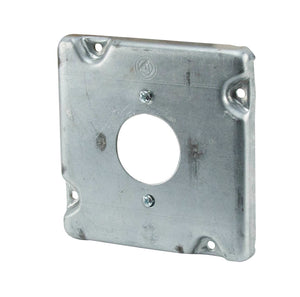 Appleton 8496 4-11/16" Square Exposed Work Cover, (1) Single Receptacle Appleton 8496