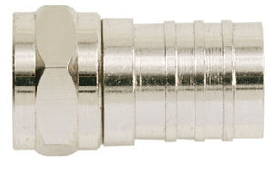 Ideal 85-036 F-Connector, Crimp On, RG59, Brass, Card of 10 Ideal 85-036