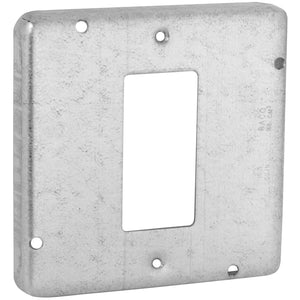 Hubbell-Raco 856 4-11/16" Square Exposed Work Cover, (1) GFCI/Decora Receptacle Hubbell-Raco 856