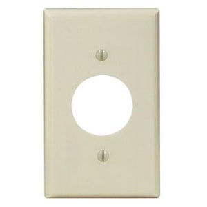 Leviton 86004 1-Gang Single Rcpt Wallplate, (1) 1.406" Hole, IV Thermoset Leviton 86004