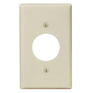 Leviton 86004 1-Gang Single Rcpt Wallplate, (1) 1.406