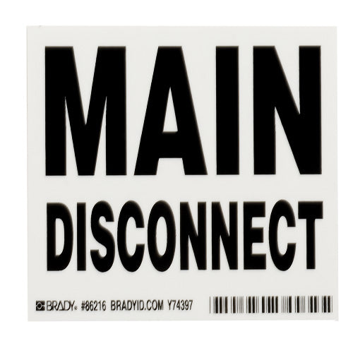 Brady 86216 Equipment/oem Labels Brady 86216