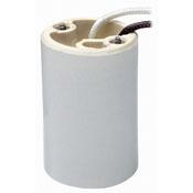 Leviton 8746 HID Lampholder, Mogul Base, Keyless, Gray Leviton 8746