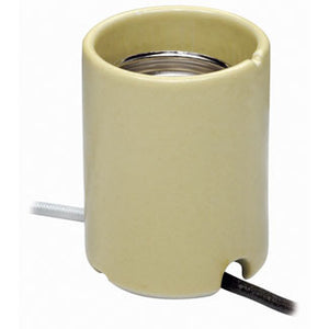 Leviton 8750 HID Lampholder, Mogul Base, Keyless, Yellow Leviton 8750