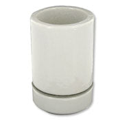 Leviton 8765 Lampholder, Incandescent, Porcelain, White Leviton 8765