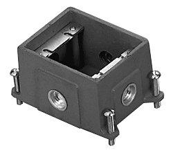Wiremold 880CS1-1 Adjustable Floor Box, 1-Gang, Depth: 3-7/16", Cast Iron Wiremold 880CS1-1