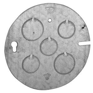 Hubbell-Raco 890 Concrete Ring Cover, 4-1/2", 1/2" & 3/4" KOs, Steel Hubbell-Raco 890