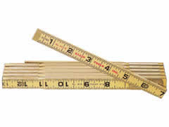 Klein 901-6 Wood Folding Rule Outside Reading Klein 901-6