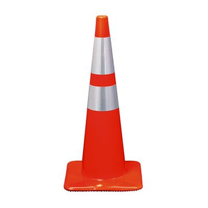 3M 90128-R 18" Orange Traffic Safety Cone, Reflective Tape  3M 90128-R