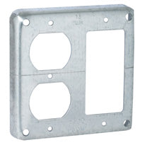 Hubbell-Raco 915 4SQ COVER TWO DEVICE - DUPLEX / GFCI Hubbell-Raco 915