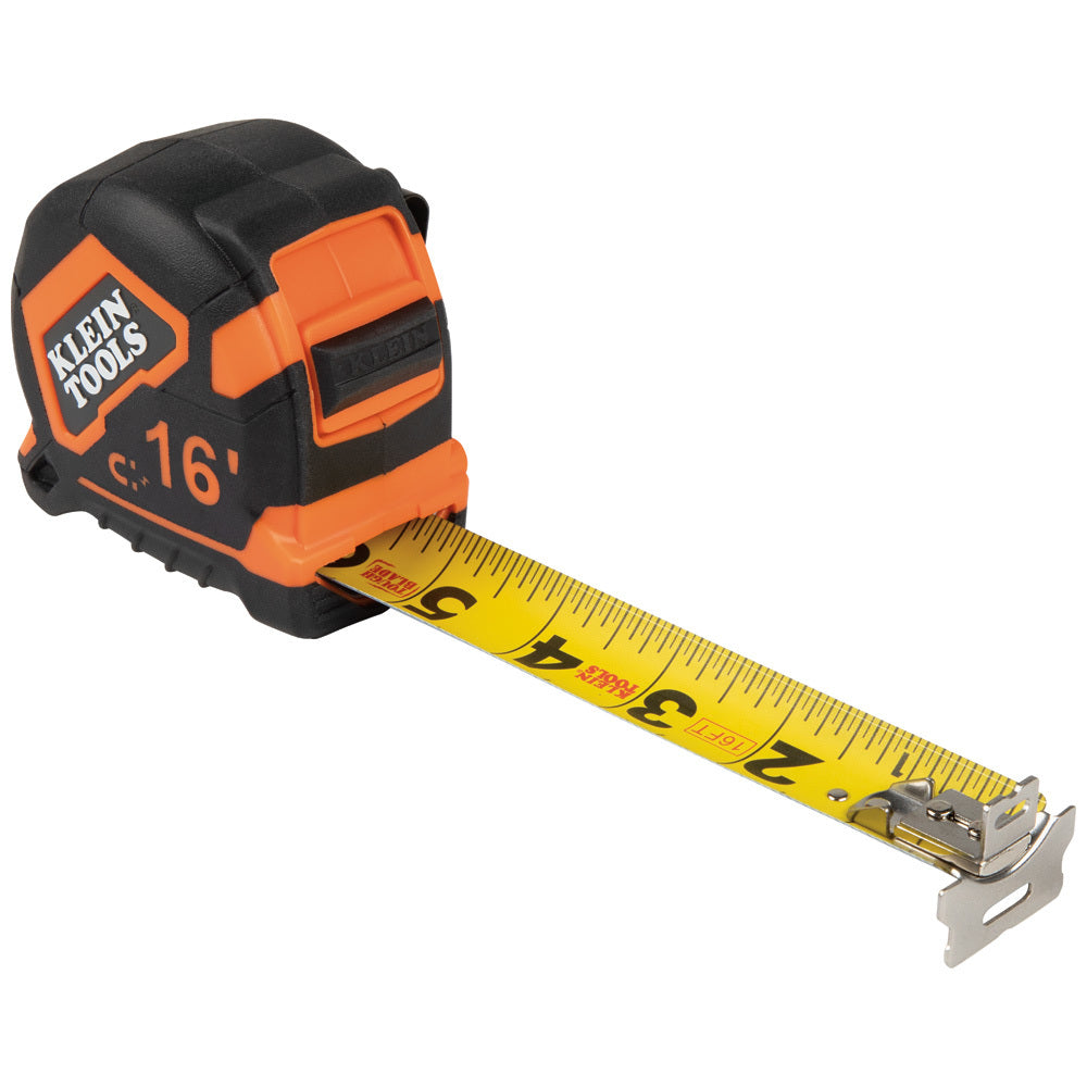 Klein 9216 Tape Measure, 16' Magnetic Double Hook Klein 9216
