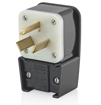 Leviton 9332-P 30 Amp Angle Plug,125/250V, 10-30P, Non-Grounding Leviton 9332-P