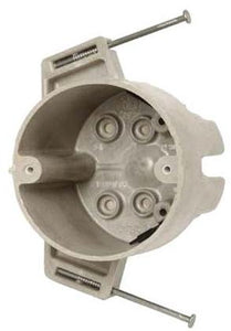 Allied Moulded 9351-NK 4" Round Ceiling Box, Nail-On, 2-3/8" Deep, Non-Metallic Allied Moulded 9351-NK
