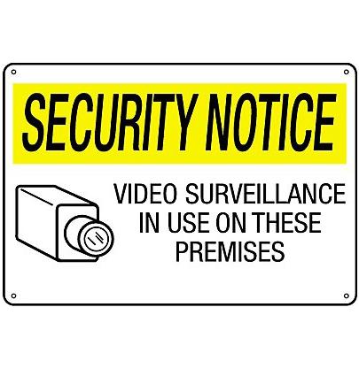 Brady 95496 Security Notice Sign Brady 95496
