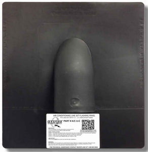 Quickflash A/C U-C Flashing Panel, For Air Conditioning Line Set, Fits 1-1/2 to 2-3/4" Quickflash A / C U-C