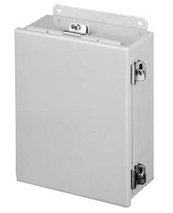 nVent Hoffman A1008CHNF Junction Box, NEMA 4, Continuous Hinge, 10" x 8" x 4" nVent Hoffman A1008CHNF