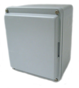 nVent Hoffman A1066JFGR Enclosure, NEMA 4X, 10" x 6" x 6", Screw Cover, Gray, Fiberglass nVent Hoffman A1066JFGR