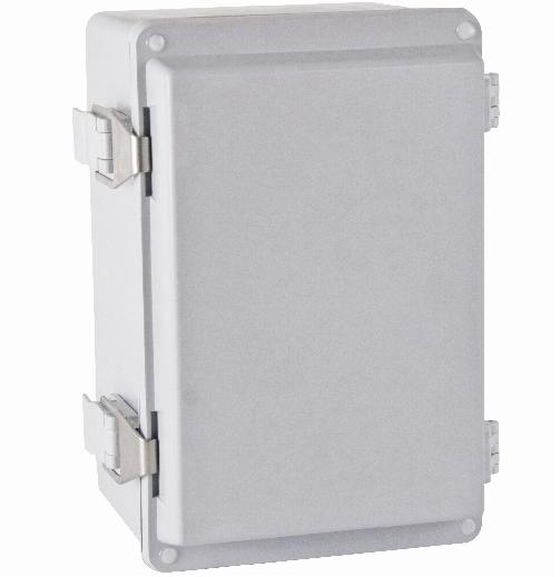 nVent Hoffman A1287JFGQRR Junction Box, NEMA 4X, Hinged Cover, 11.5