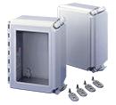 nVent Hoffman A14128CHQRFGW Enclosure, Hinged Cover, Window, NEMA 4X, 14
