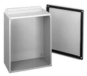 nVent Hoffman A1614SC Junction Box, NEMA 12, Screw Cover, 16" x 14" x 6", Steel/Gray nVent Hoffman A1614SC
