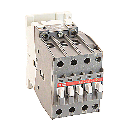 ABB A30-30-10-84 Contactor, 32A, 3P, 600VAC, IEC, 120VAC Coil ABB A30-30-10-84