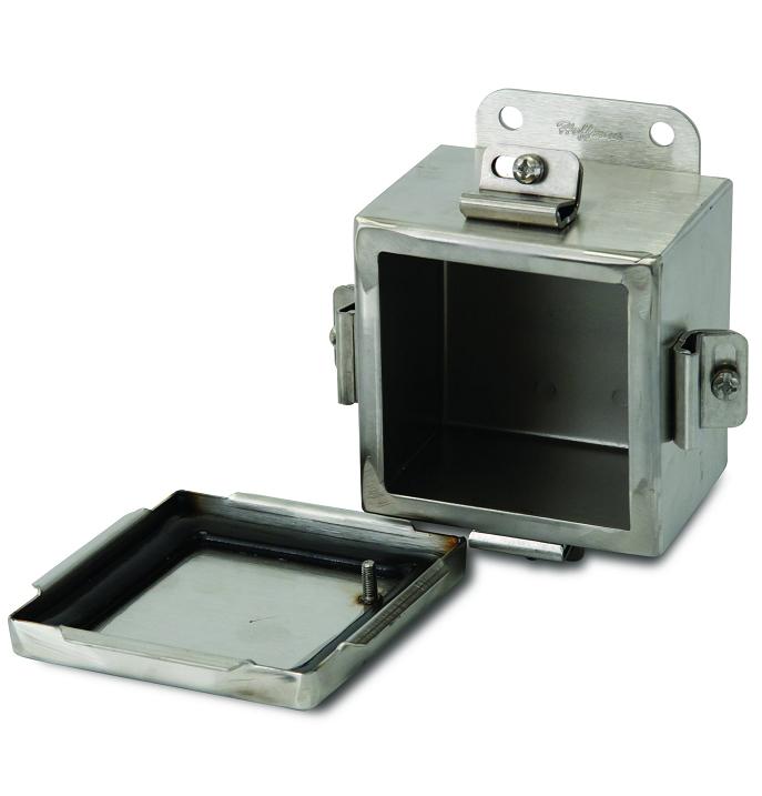 nVent Hoffman A404NFSS Junction Box, NEMA 4X, Clamp Cover, Stainless Steel, 4