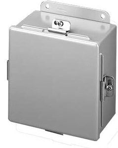 nVent Hoffman A606NF Junction Box, NEMA 4, Clamp Cover, 6" x 6" x 4" nVent Hoffman A606NF