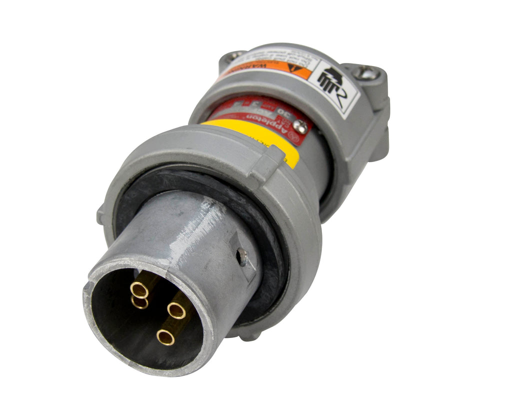 Appleton ACP3034BC Clamping Ring Plug, 30 Amp, 4-Pole, 3-Wire Appleton ACP3034BC
