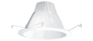 Elite Lighting AF637W-WH Self Flange Air-Shut Baffle Trim, 6", White Baffle/White Trim Elite Lighting AF637W-WH